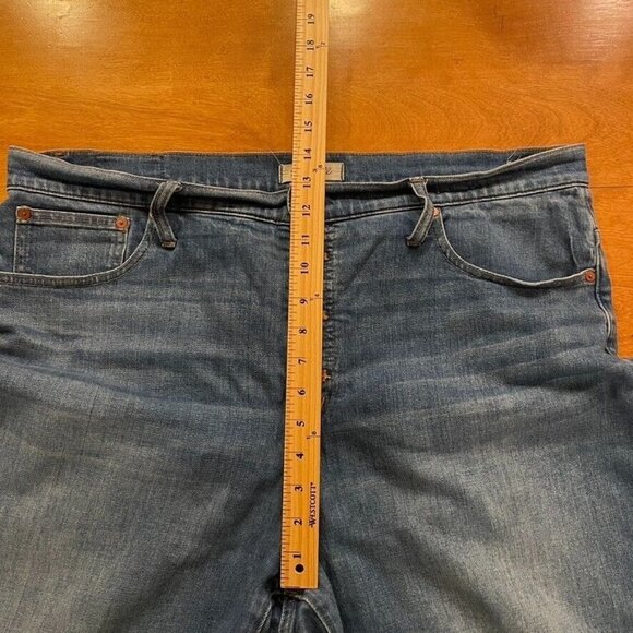 Madewell Slim Wide Leg Crop Jeans Olympia Wash - Picture 5 of 10